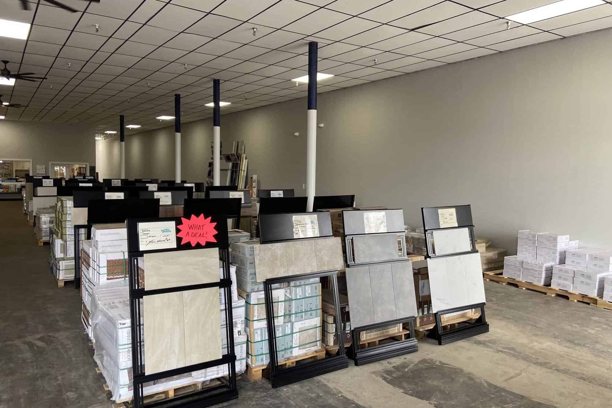 The Dollar Floor Store Victoria, Texas, Showroom